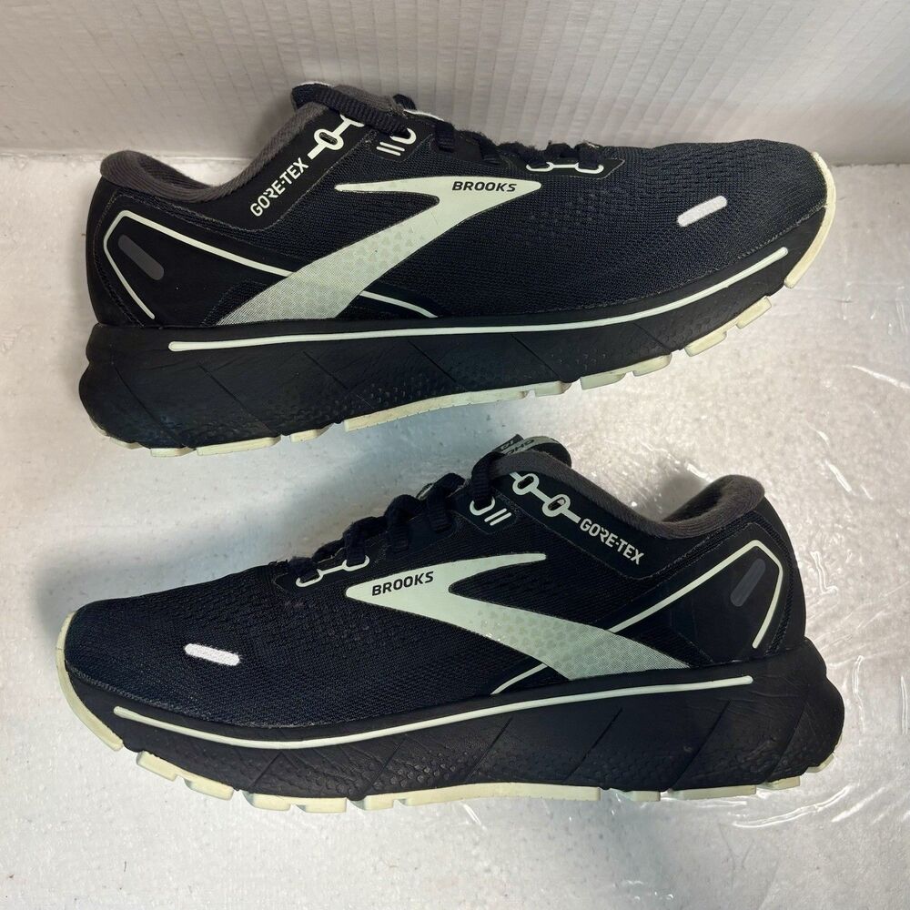 Brooks Ghosh 14 GTX Core-Tx Black Neón Running Shoes Size7.5